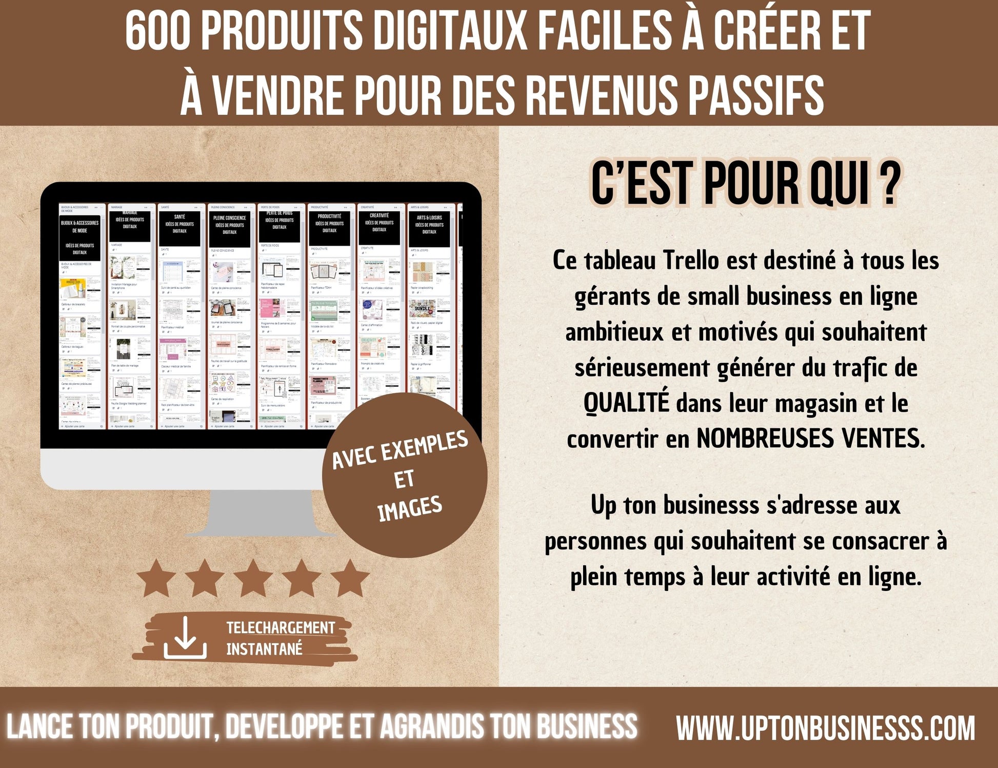 600 produits digitaux faciles à créer