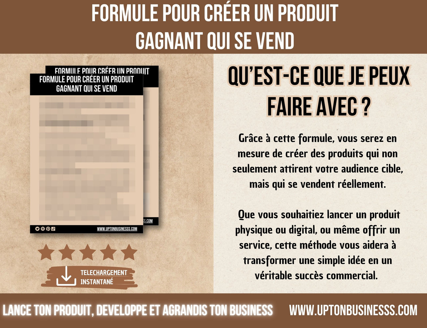 créer un produit gagnant qui se vend