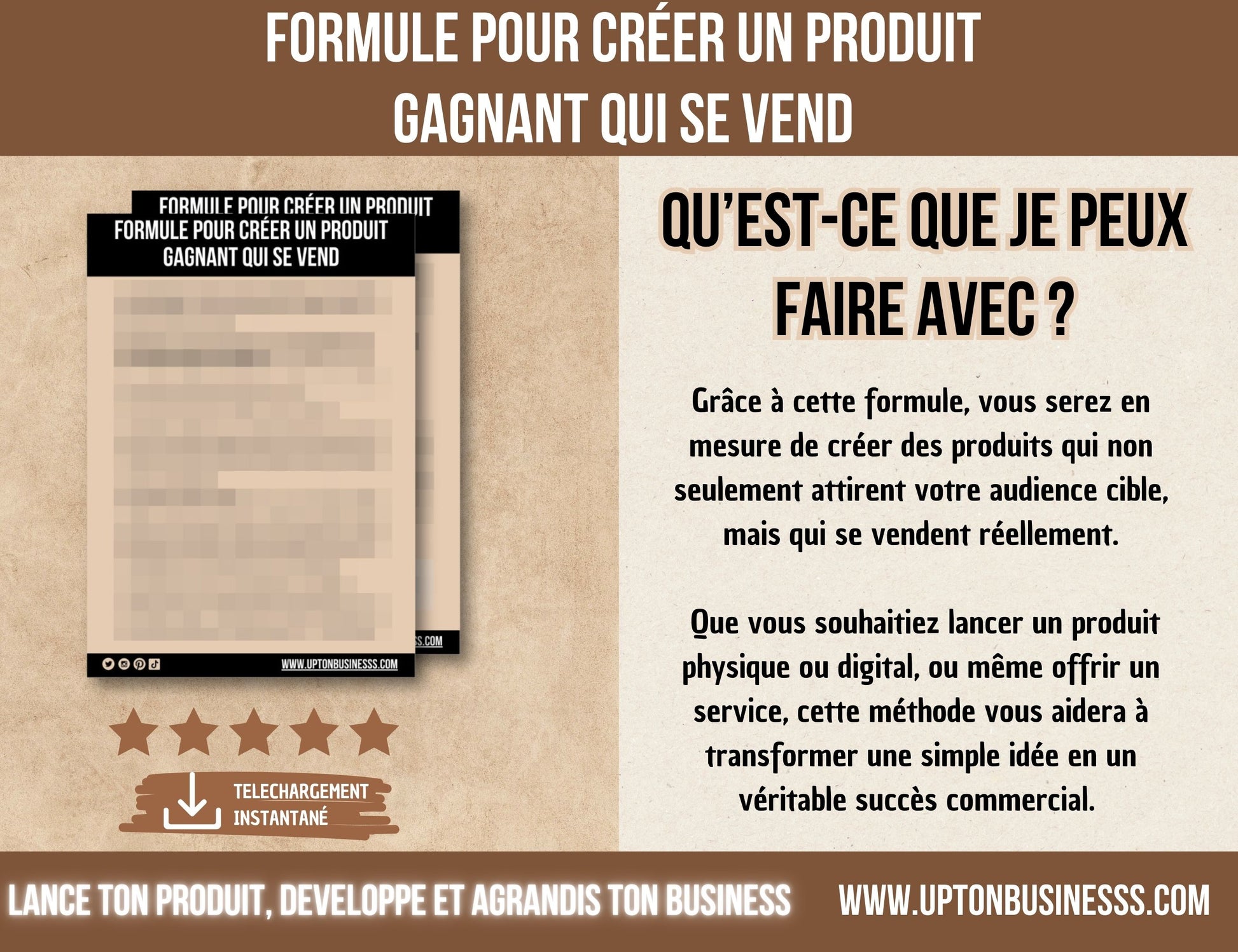 créer un produit gagnant qui se vend