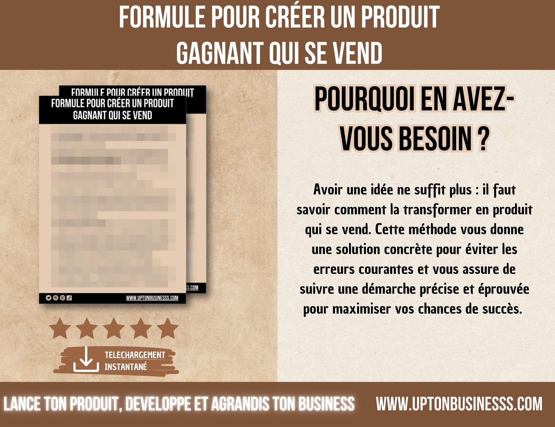 créer un produit gagnant qui se vend