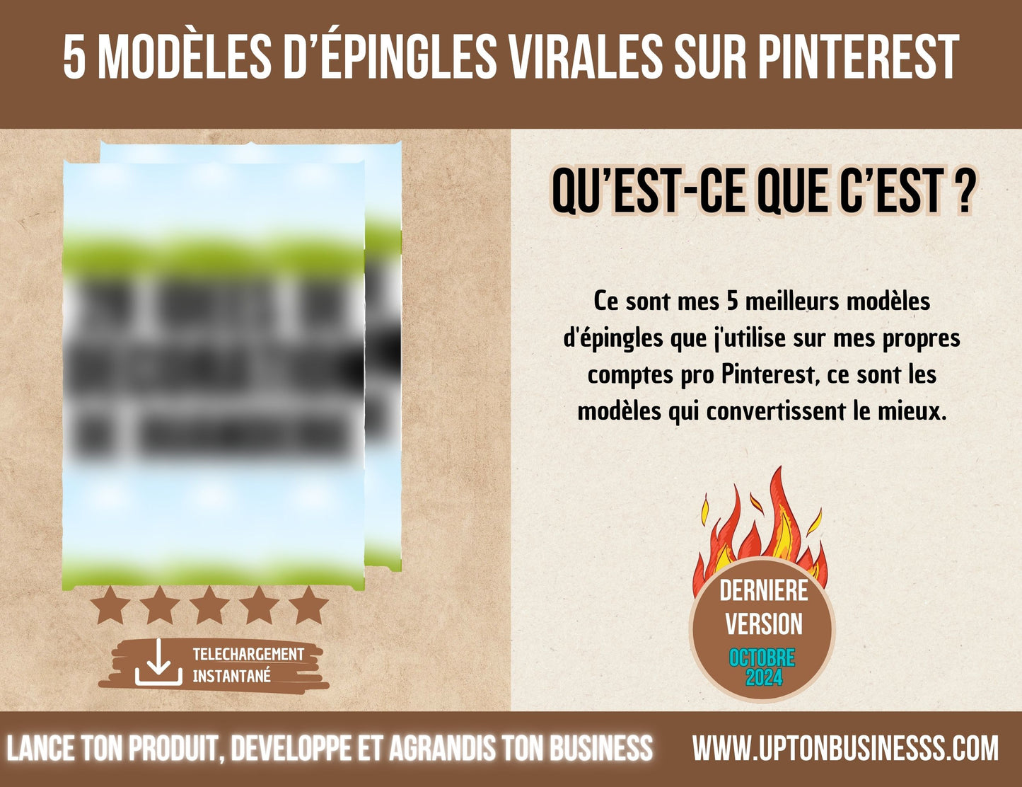 modèles d'épingles virales sur pinterest